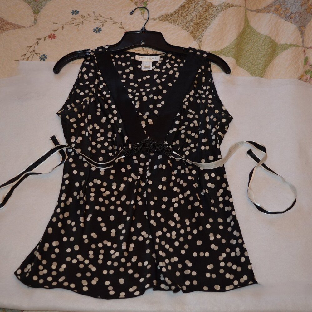 White House Black Market Silk Top size S - Picture 5 of 8
